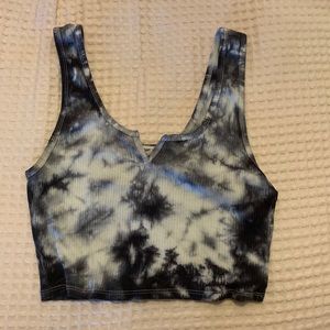 Marbled Garage Cropped Tank Top